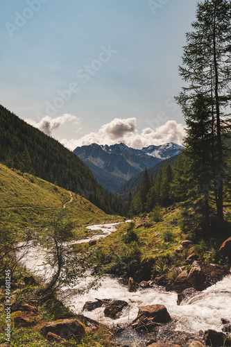 Fototapeta Naklejka Na Ścianę i Meble -  Typical mountain landscape on the Italian dolomites