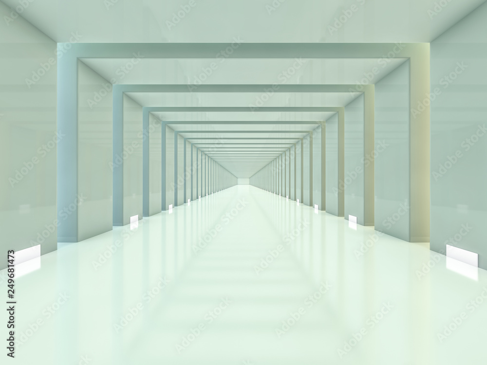Obraz premium Abstract modern architecture background. 3D rendering