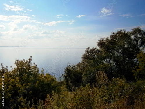 dawn on the Volga river