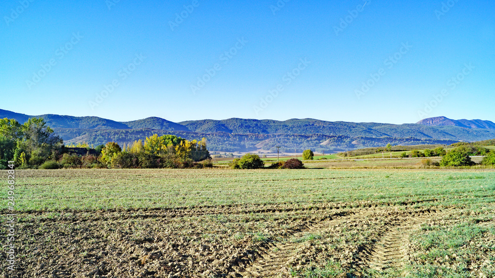 Paisaje de Huesca, Aragón, España