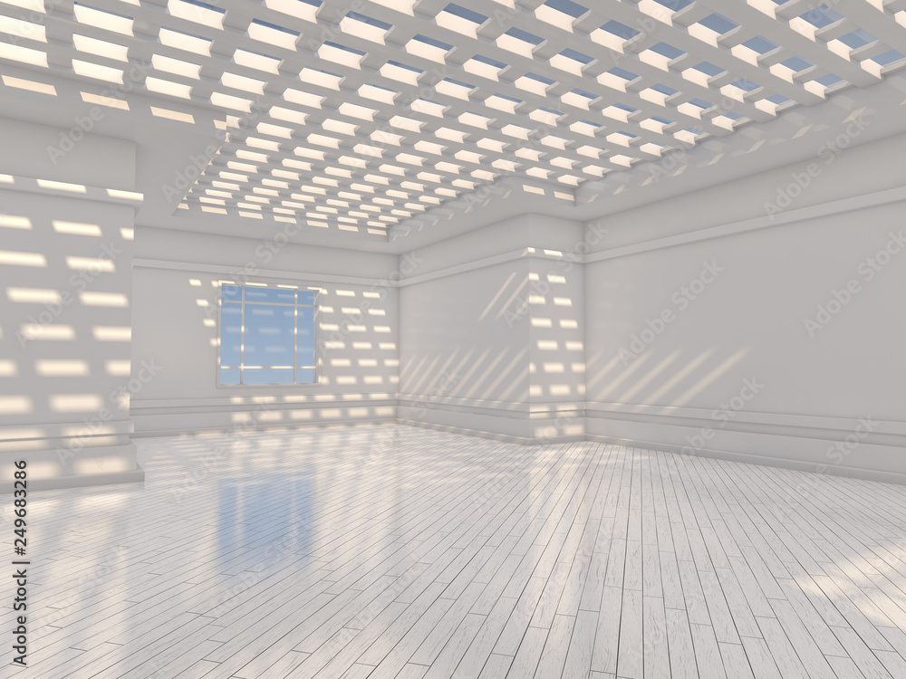 Obraz premium Abstract modern architecture background. 3D rendering