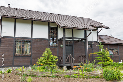 modern two storey cottage in suburb