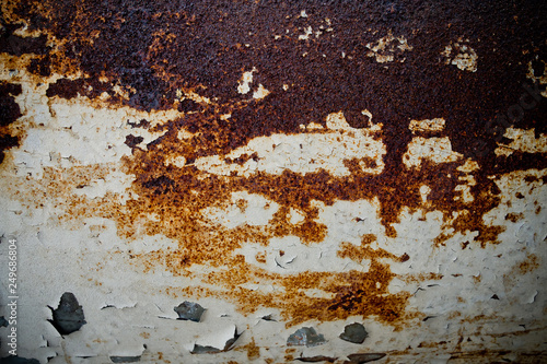 metal rust background, decay steel, metal texture with scratch and crack, rust wall, old metal iron rust texture © waranyu