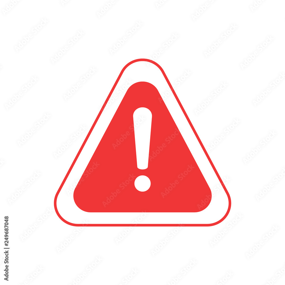 Warning icon. The attention icon. Danger symbol. Alert icon Warning icon. The attention icon. Danger symbol. Alert icon