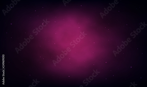 Pink cosmic stars. Space stars on blurred abstract background