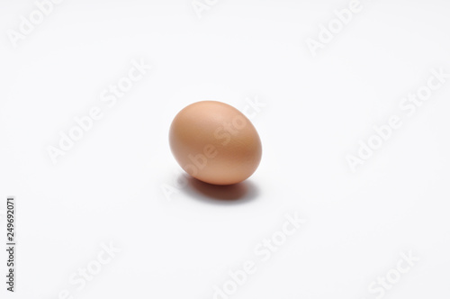 Boiled eggs isolated on white background. Protein source. Healthy food