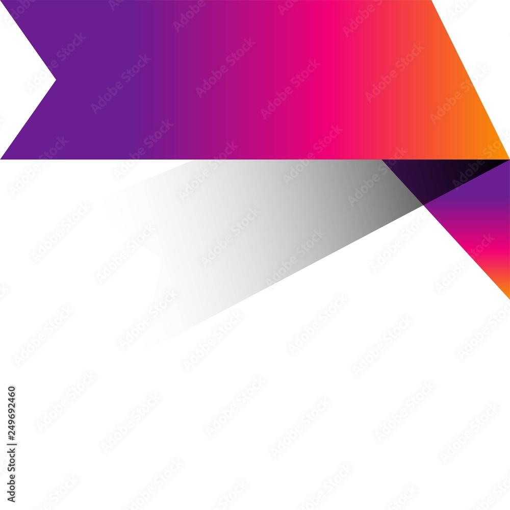 Corner Ribbon Banner Vector, Illustration Corner Ribbon Banner Vector, Illustration