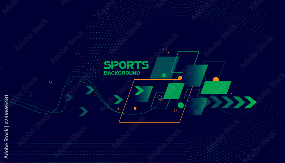 Naklejka premium Abstract futuristic background. Vector sport concept
