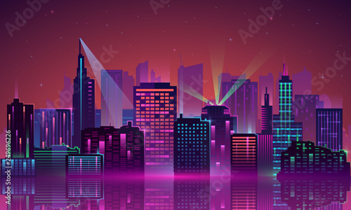 Vector City neon