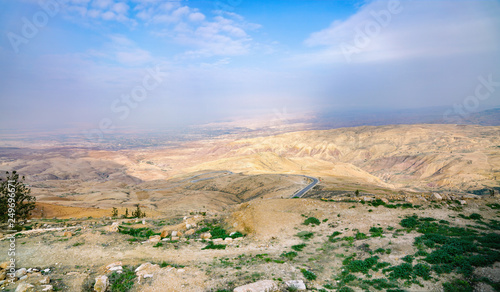 Panoramic view from the mount Nebo
