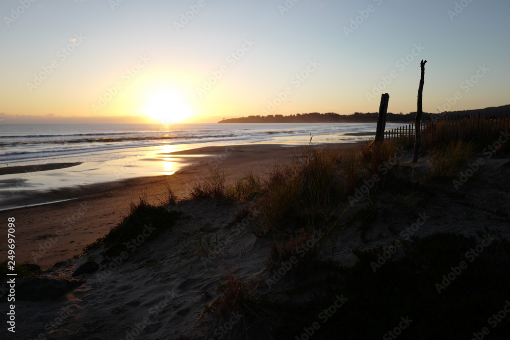 sunset on beach