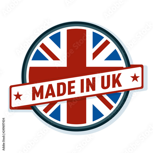 Made in United Kingdom label illustration