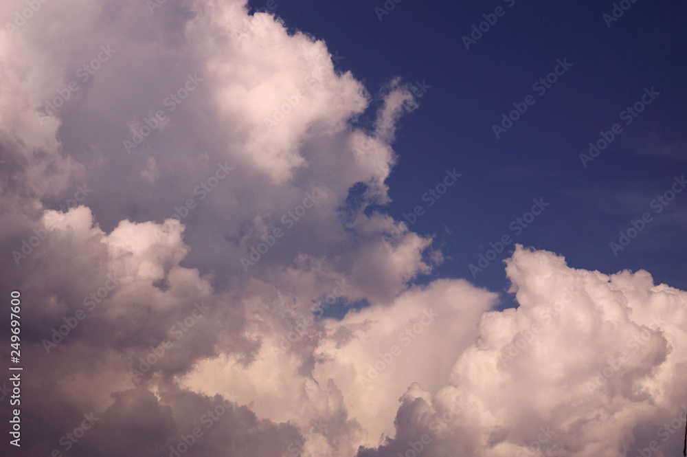 Clouds in the blue sky - Background