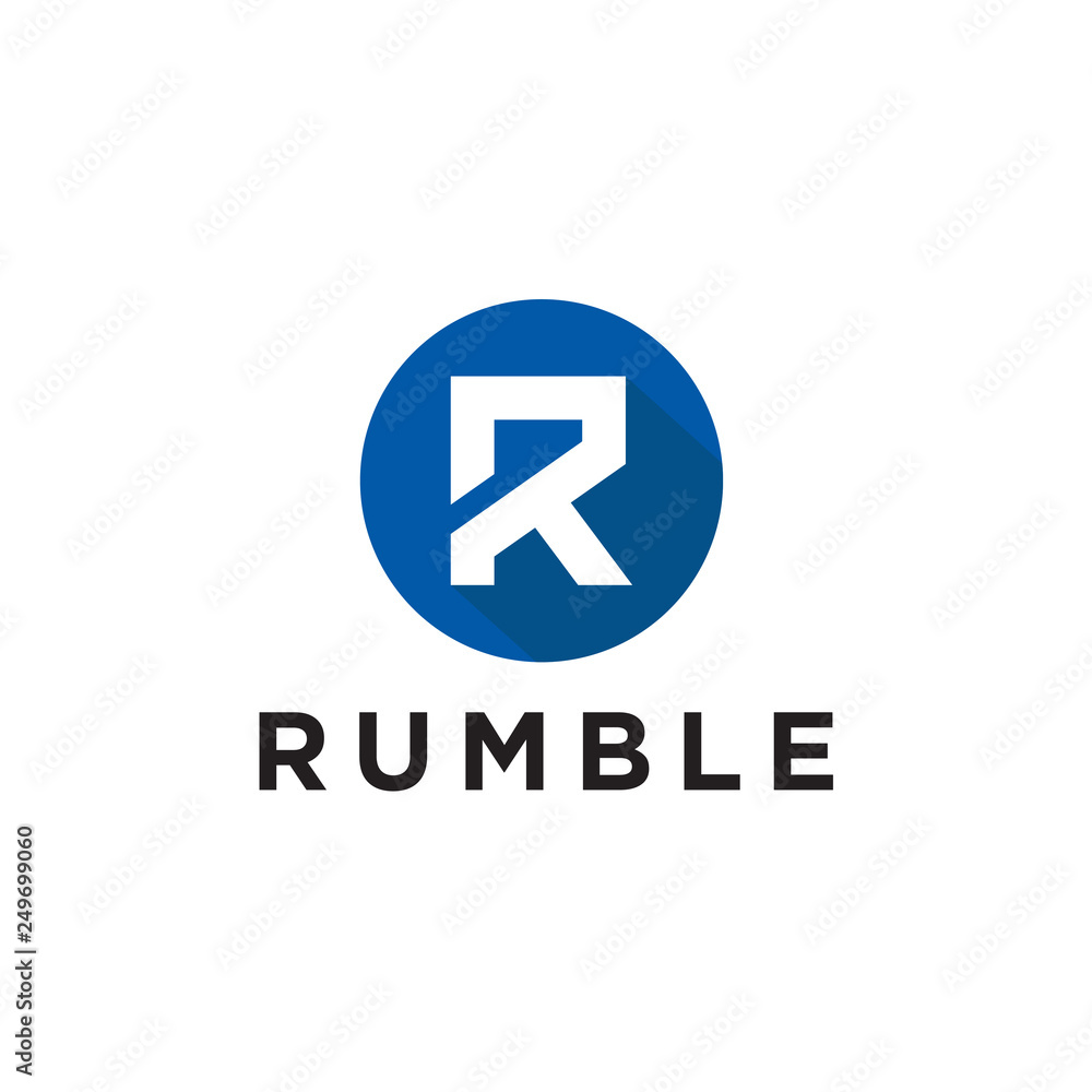 Unique Minimal Style R initial based logo Unique Minimal Style R initial based logo
