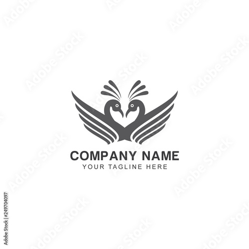Twin Goose Logo Design Inspiration