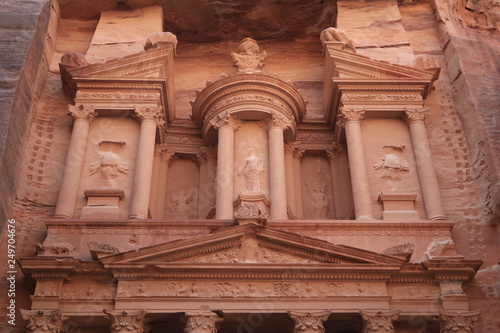 detail on treasury building  Petra  Jordan