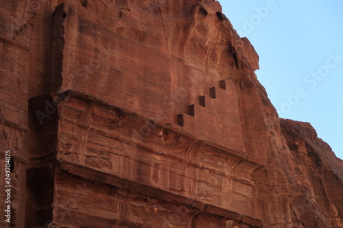 steps on tombs of Petra, Jordan