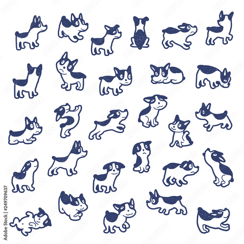 Obraz premium Illustration material of the dog