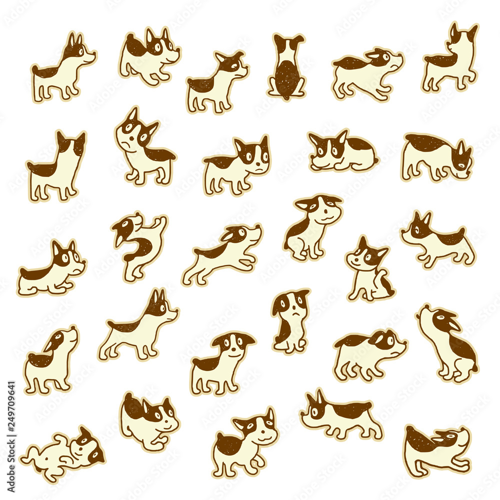 Obraz premium Illustration material of the dog