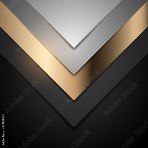black and gold simple shape background