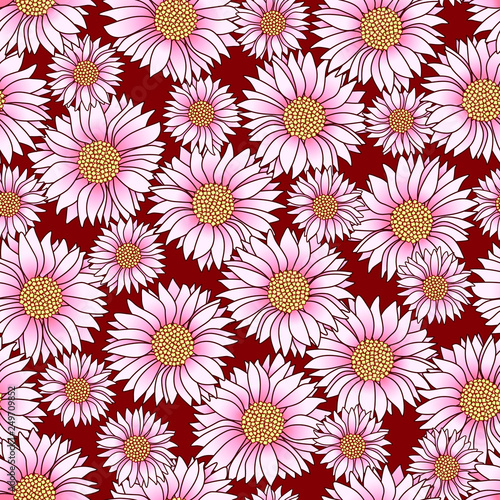 Illustration pattern of the flower