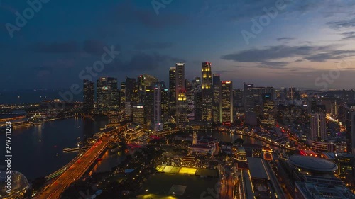 Timelapse of Singapore Skyline