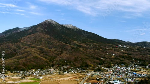 筑波山冠雪