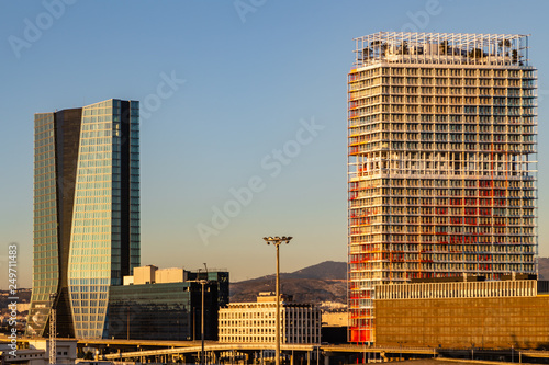 skyscrapers in Marseille photo