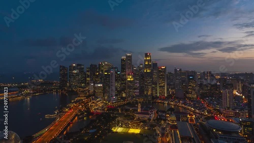 Timelapse of Singapore Skyline