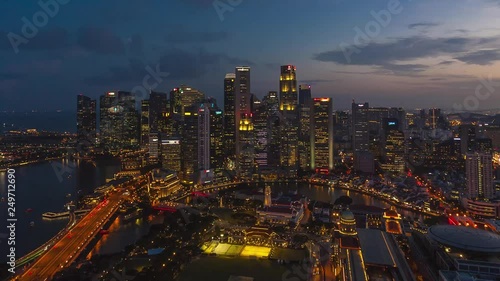 Timelapse of Singapore Skyline