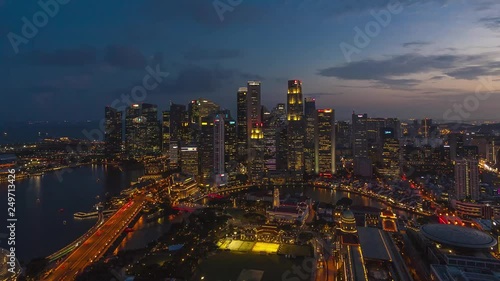 Timelapse of Singapore Skyline