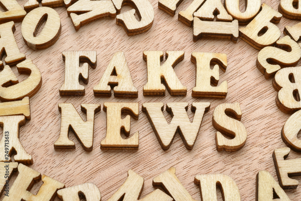 Fake news words. Hoax or disinformation concept Fake news words. Hoax or disinformation concept