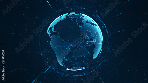 Global network concept. #249716099