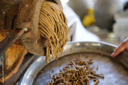 feed production. machine for producing fodder pellet for feeding animal.