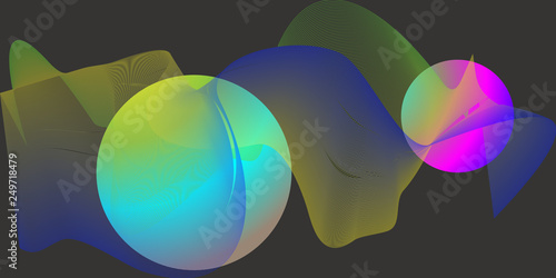 Abstract balls and blends with astral light