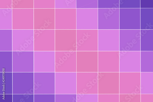 Purple and Pink Square Design on a Colorful Rainbow Background