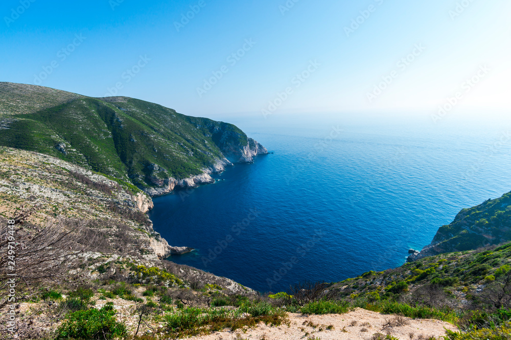 Sea landscape in zakynthos island Sea landscape in zakynthos island