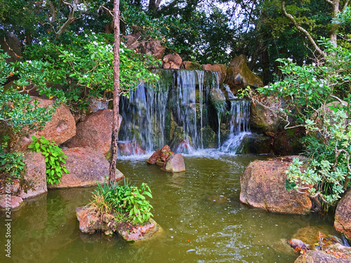 Morikami Japanese Garden waterfall photo