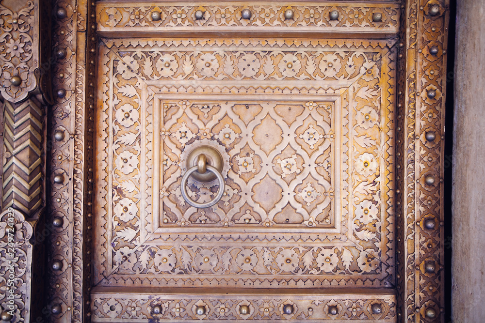 Old Golden Doors of the Jaipur City Palace