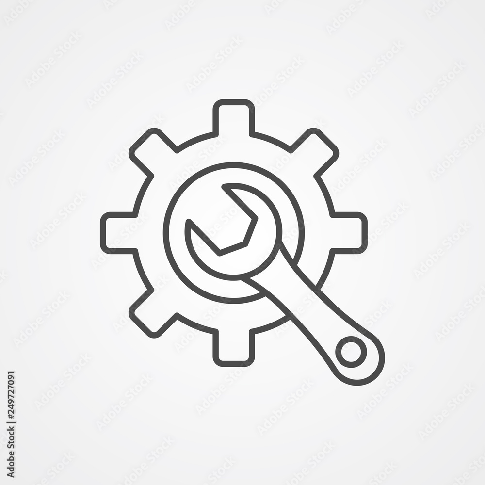 Configuration vector icon sign symbol Configuration vector icon sign symbol