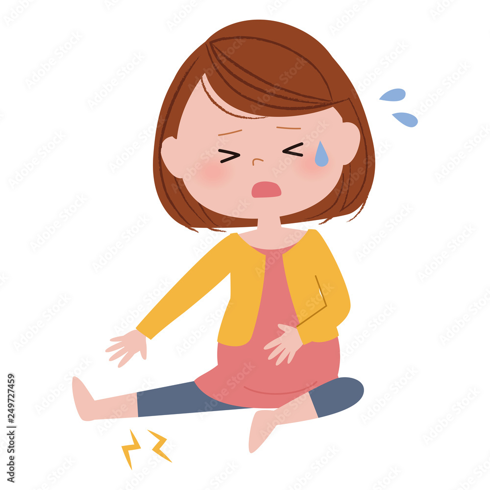 足がつった妊婦さん 足がつった妊婦さん