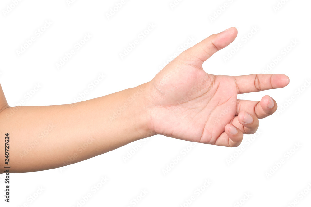 Hands holding something isolated with clipping path. Hands holding something isolated with clipping path.