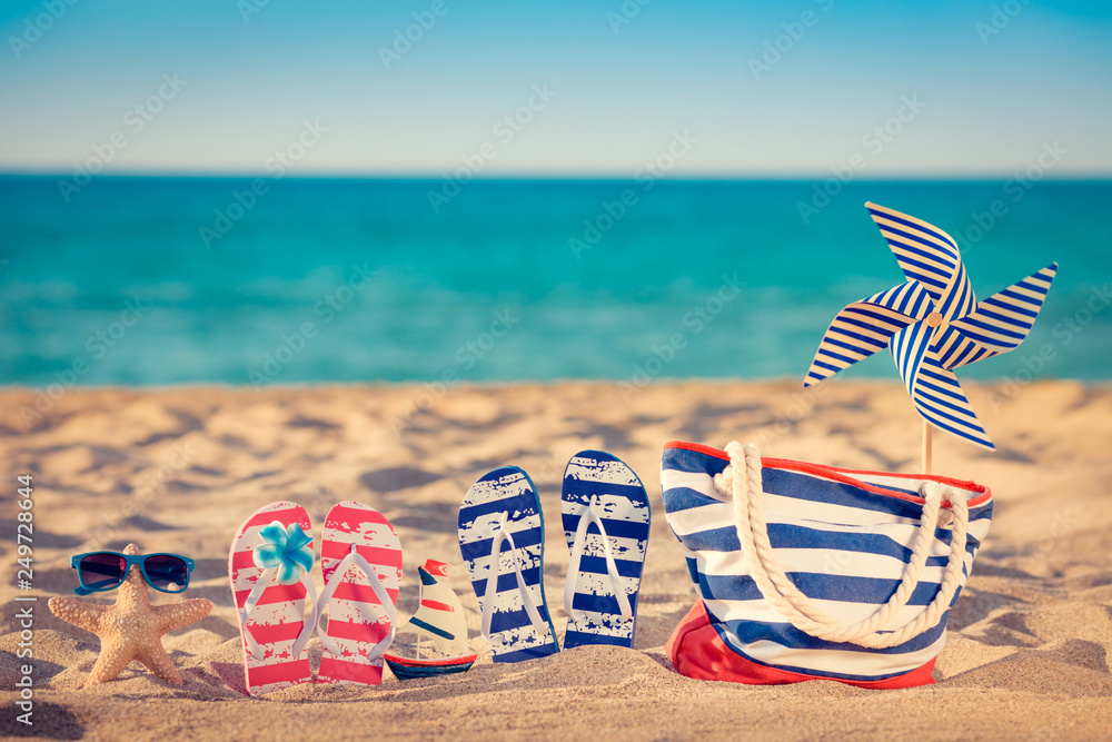 Naklejka premium Summer Vacation Travel Sea Beach