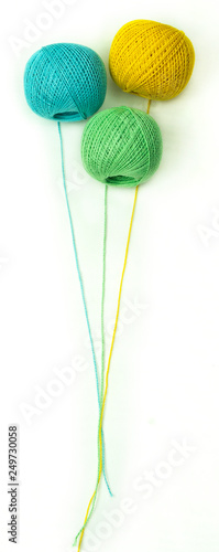 colorful spools of thread