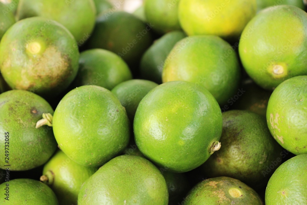 Fresh lemon for cooking at street food Fresh lemon for cooking at street food