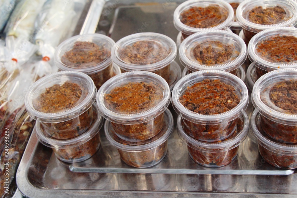Chili paste spicy is delicious with spices Chili paste spicy is delicious with spices