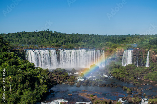 igua  u falls and rainbow