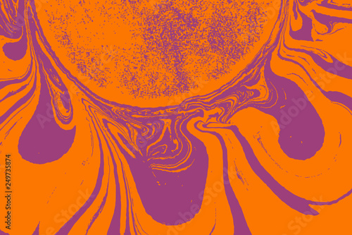 Ebru an ancient oriental paint technique. Incorporates the swirls of marble or the ripples and random waves effect. Traditional Ottoman Turkish marbling art. Vector.