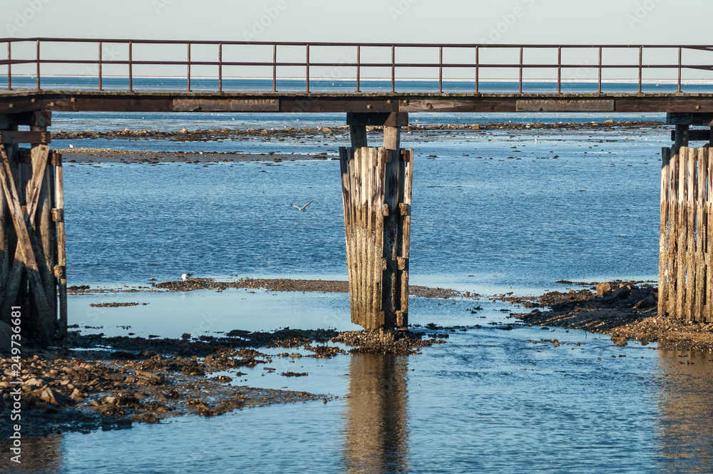 Fototapeta premium Low tide at the shortcut