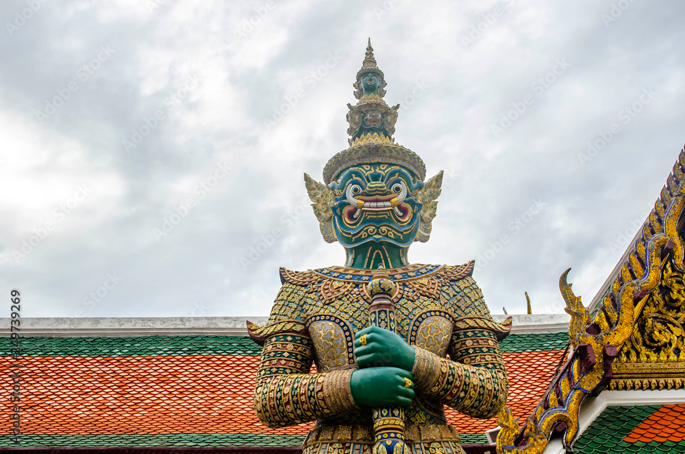 Fototapeta Gran Palace Wat Phra Kaew Temple in Bangkok, Thailand
